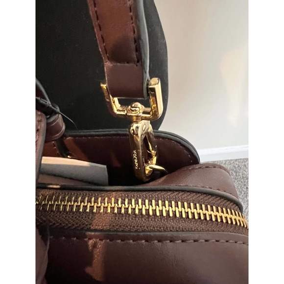 Calvin Klein *RARE* Satchel Handbag Removable Crossbody Strap Key Fob - Picture 4 of 15